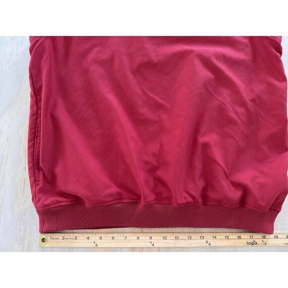 Austin Golf Vest Men Medium Red Pockets V Neck Stain Resistant Activewear Preppy - Picture 9 of 13